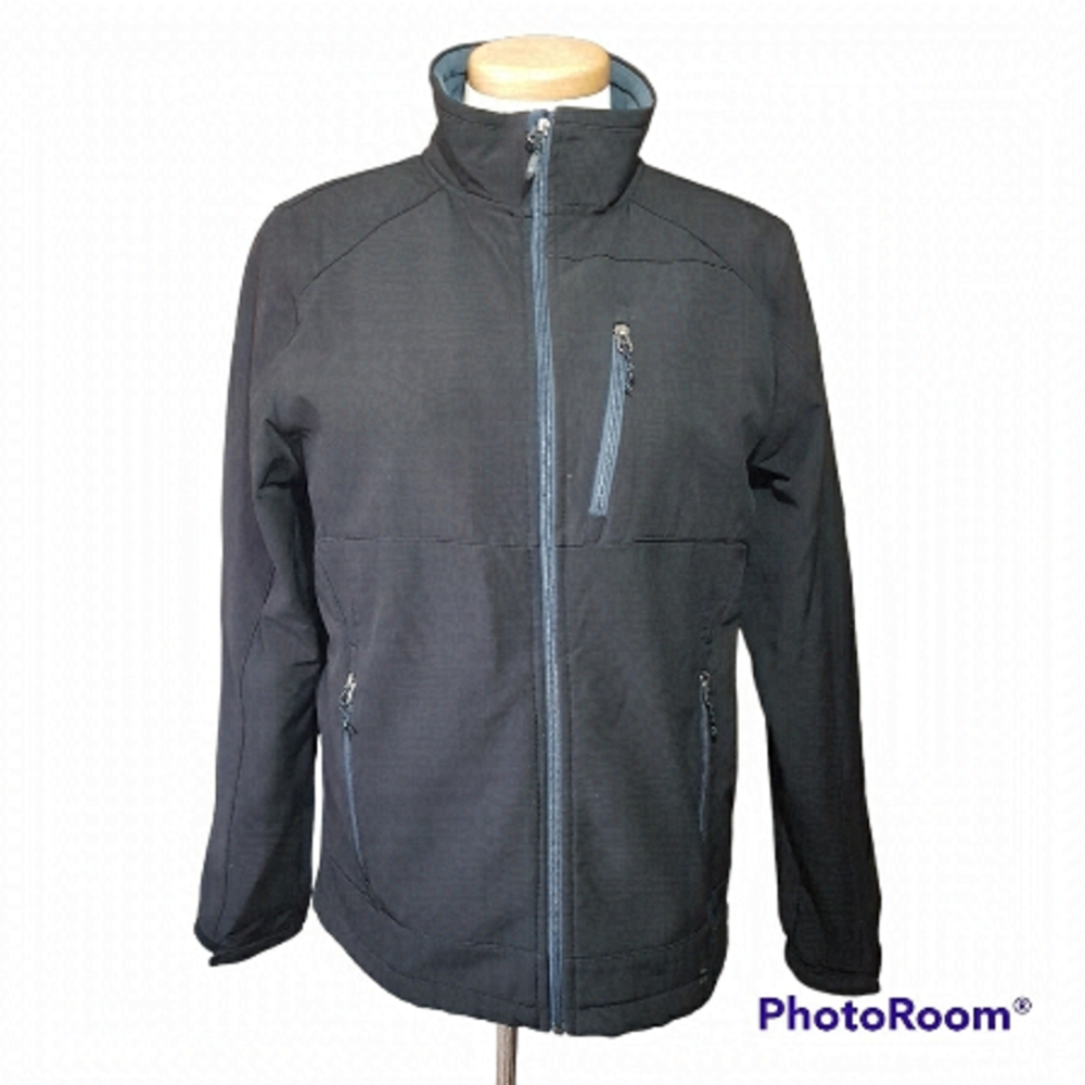 Black Diamond Double Diamond Softshell Full Zip Fleece Lined Ski Jacket